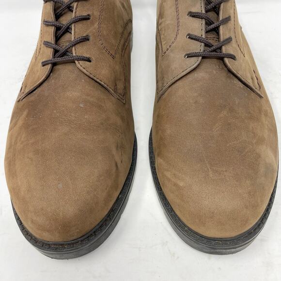 Brown Shoe Co Leather Nubuck Oxfords Derbys Mens 10.5W Portland - Picture 3 of 10